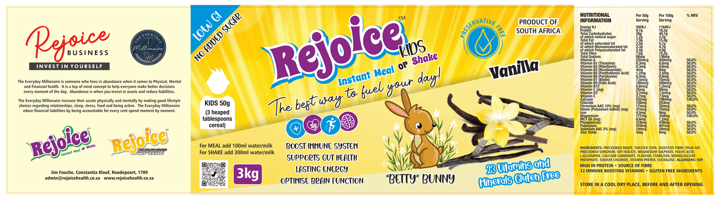 Kids 2.5kg Rejoice Meal Replacement