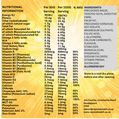 450g Rejoice Meal Replacement