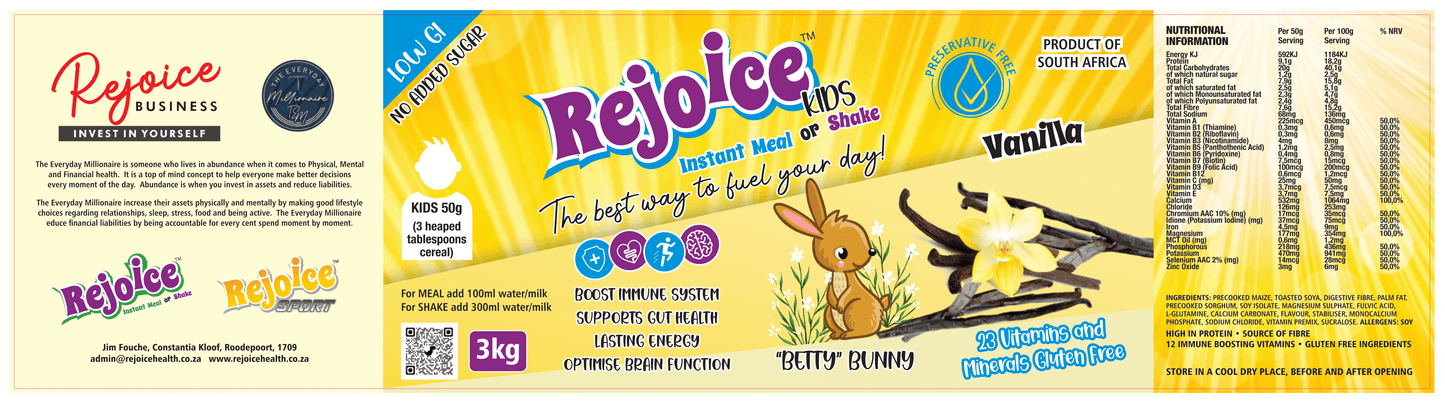 Kids 2.5kg Rejoice Meal Replacement